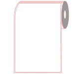 4" X 6" Mobile printer labels, 3/4" core - Perforated