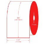 4.33" x 984' Thermal Wax Ribbon