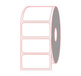 Zebra Roll Labels 2" x 1" -10010028 Zebra Z-Perform 2000D Label