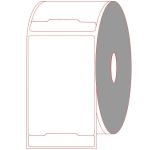 4" x 6" Direct Thermal Labels with 0.75" Tab - 1" Core