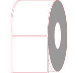 4" x 4" Direct Thermal Labels Perforated