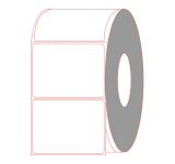 4" x 3" Direct Thermal Labels - Perforated