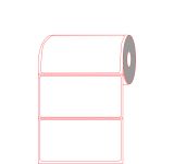 4" x 2" Mobile Printer Direct Thermal Labels for 3/4" Core