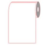 4" X 6" Mobile printer labels,  3/4" core - Perforated