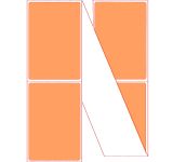 FanFold 4" x 6" Fluorescent Orange Direct Thermal Labels - Perforated