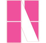 Fanfold 4" x 6" Fluorescent Pink Direct Thermal Labels - Perforated