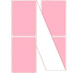 Fanfold 4" x 6" Pastel Pink Direct Thermal Labels - Perforated