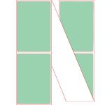 Fanfold 4" x 6" Pastel Green Direct Thermal Labels - Perforated