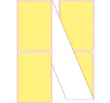 Fanfold 4" x 6" Pastel Yellow Direct Thermal Labels - Perforated
