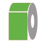 4" x 6" Green Direct Thermal Labels - Perforated