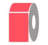 4" x 6" Red Direct Thermal Labels - Perforated