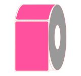 4" x 6" Fluorescent Pink Direct Thermal Labels - Perforated
