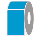 4" x 6" Fluorescent Blue Direct Thermal Labels - Perforated