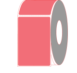 4" x 6" Fluorescent Red Direct Thermal Labels - Perforated