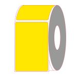 4" x 6" Pantone Yellow Direct Thermal Labels - Perforated
