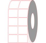 2" x 1.5" Thermal Transfer Labels 2 Across