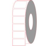 2.25" x 1.25" Thermal Transfer Labels No Perforation