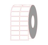 2 Across 2" x 1" Thermal Transfer Labels Perforated