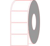 3" x 2" Zebra Thermal Roll Labels 10000286 compatible