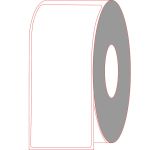 3.5" x 8" Thermal Transfer Labels Non-Perforated