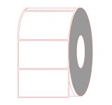 4.5" x 2.5" Thermal Transfer Labels Perforated