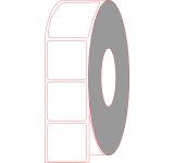 2" X 2" Thermal Transfer Labels - Non-Perforated