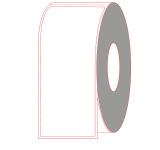 3.5" X 8" Thermal Transfer Labels - Perforated