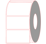 4.5" X 2.5" Thermal Transfer Labels - Non-Perforated