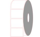 4" x 3"Thermal Transfer Labels Jumbo Roll