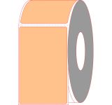 4" x 6" Light Orange Thermal Transfer Labels