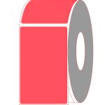 4" x 6" Red Thermal Transfer Labels