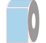 4" x 6.5" Light Blue Thermal Transfer Printer Labels - Perforated