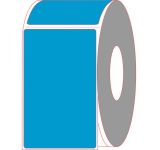 4" X 6.5" Fluorescent Blue Thermal Transfer Labels - Perforated