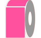 4" x 6.5" Fluorescent Pink Shipping Thermal Transfer Labels