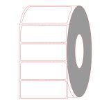 4" x 1.5" Thermal Transfer Labels - Perforated