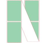 Fanfold 4" x 6" Pastel Green Thermal Transfer Labels - Perforated