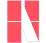 Fanfold 4" x 6" Red Thermal Transfer Labels - Perforated