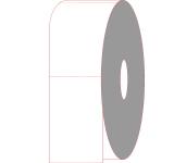 4" x 6.5" Thermal Transfer Labels Non-Adhesive Tags - Perforated