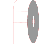 4" x 3" Thermal Transfer Labels Non-Adhesive Tags - Perforated