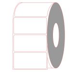 4" x 2" Aggressive Thermal Transfer Labels - No Perforations