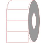 4" x 2" Aggressive Thermal Transfer Labels - Perforated