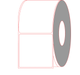 4" x 4" Aggressive Thermal Transfer Label - No Perforation
