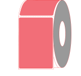 4" x 6" Fluorescent Red Thermal Transfer Label Perforated