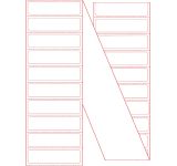 4" x 1" Fanfold Printer Labels with Perforations
