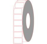 1.5" x 0.5" Polyester Thermal Transfer Printer Labels - Perforated