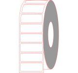 3" x 1" Polyester Thermal Printer Roll Labels - Perforated