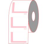 1.625" X 1.25" Direct Thermal Label - 1" Core
