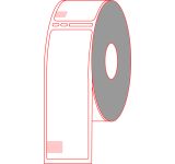 1.4" X 3.5" Direct Thermal Label - 1" Core