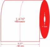 4.33” x 1476’ (110mm x 450m) Thermal Wax Resin Ribbons, 24 per carton