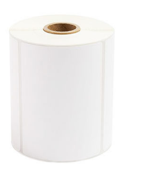 Shop roll labels with 1" cores for direct thermal printing